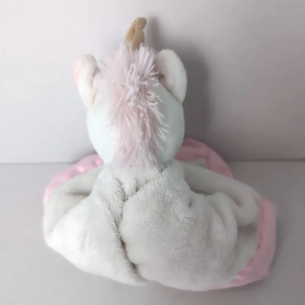 Carter's Unicorn Lovey Plush Security Blanket Stuffed‎ Animal Baby Pink White